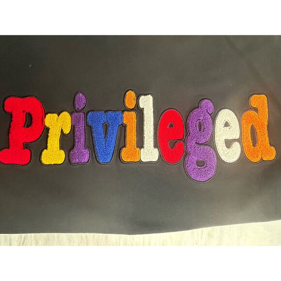 Men's Large Privileged Colorful Fuzzy Hipster Hip-Hop Longline - Picture 3 of 5